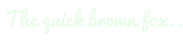 Image with Font Color EBFCEB and Background Color FFFFFF